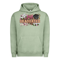 Pigment Oil Green just graduated Urban Hoodie - Zillion Design Studio