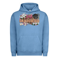Pigment Pebble Blue just graduated Urban Hoodie - Zillion Design Studio
