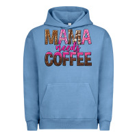 Pigment Pebble Blue mama needs coffee tbw Urban Hoodie - texasbilliewilder