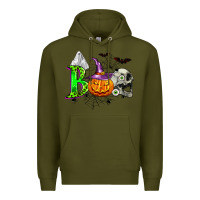 Army Green boo halloween Premium Hoodie - Zillion Design Studio