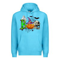 Ocean Blue boo halloween Premium Hoodie - Zillion Design Studio