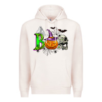 Pale Pink boo halloween Premium Hoodie - Zillion Design Studio
