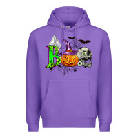 Purple boo halloween Premium Hoodie - Zillion Design Studio