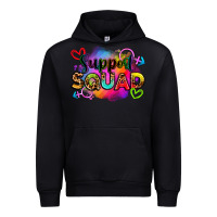 Black support squad Urban Hoodie - Zillion Design Studio