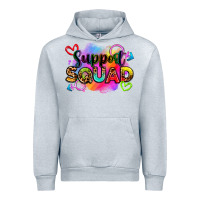 Heather Grey support squad Urban Hoodie - Zillion Design Studio