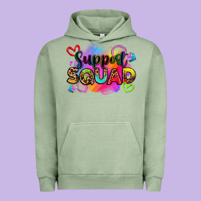 Support Squad Urban Hoodie Designed By Zillion Design Studio