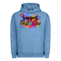 Pigment Pebble Blue support squad Urban Hoodie - Zillion Design Studio