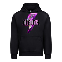 Black mama neon leopard lightning bolt Urban Hoodie - texasbilliewilder