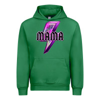 Emerald mama neon leopard lightning bolt Urban Hoodie - texasbilliewilder