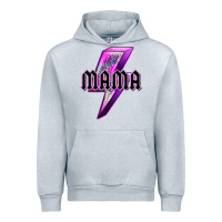 Heather Grey mama neon leopard lightning bolt Urban Hoodie - texasbilliewilder