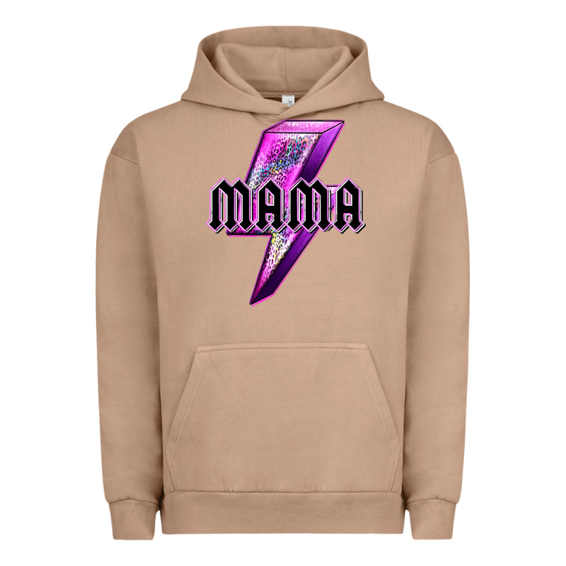 Mama Neon Leopard Lightning Bolt Urban Hoodie by texasbilliewilder | Teevron