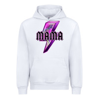 White mama neon leopard lightning bolt Urban Hoodie - texasbilliewilder