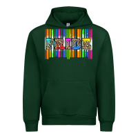 Forest Green pride barcode Urban Hoodie - Zillion Design Studio