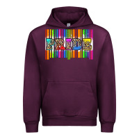 Mauve Wine pride barcode Urban Hoodie - Zillion Design Studio