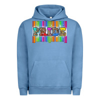 Pigment Pebble Blue pride barcode Urban Hoodie - Zillion Design Studio