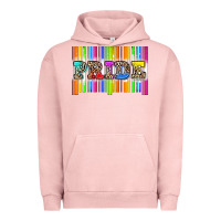 Pigment Salmon pride barcode Urban Hoodie - Zillion Design Studio