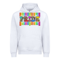 White pride barcode Urban Hoodie - Zillion Design Studio