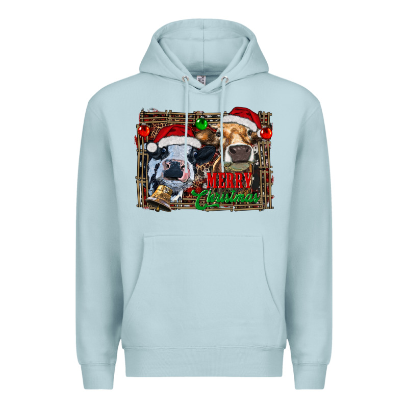 Merry Christmas Heifers Premium Hoodie by RanaPortraitStore | Teevron