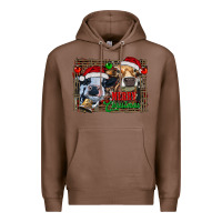 Chestnut merry christmas heifers Premium Hoodie - RanaPortraitStore