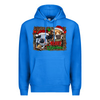 True Royal merry christmas heifers Premium Hoodie - RanaPortraitStore