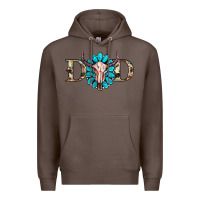 Coffee western dad with gemstone and skull Premium Hoodie - RanaPortraitStore