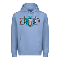 Colony Blue western dad with gemstone and skull Premium Hoodie - RanaPortraitStore