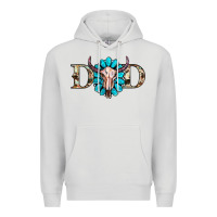 Dove Grey western dad with gemstone and skull Premium Hoodie - RanaPortraitStore