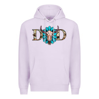Lilac western dad with gemstone and skull Premium Hoodie - RanaPortraitStore