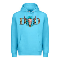 Ocean Blue western dad with gemstone and skull Premium Hoodie - RanaPortraitStore