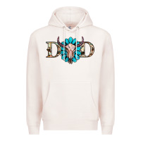 Pale Pink western dad with gemstone and skull Premium Hoodie - RanaPortraitStore