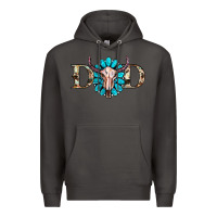 Smoke western dad with gemstone and skull Premium Hoodie - RanaPortraitStore
