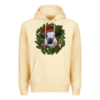 Pina Colada heifer cow with Christmas wreath Premium Hoodie - RanaPortraitStore