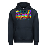 Navy i am enough Urban Hoodie - Zillion Design Studio