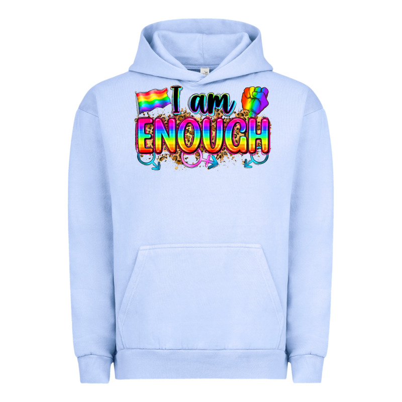 I Am Enough Urban Hoodie by Zillion Design Studio | Teevron