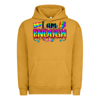 Pigment Peanut Butter i am enough Urban Hoodie - Zillion Design Studio