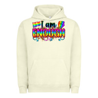 Pigment Pistachio i am enough Urban Hoodie - Zillion Design Studio