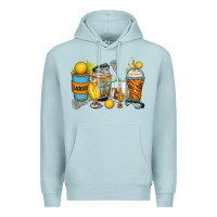 Blue Mist lacrosse coffee cups Premium Hoodie - Zillion Design Studio