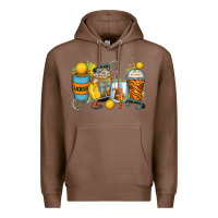 Chestnut lacrosse coffee cups Premium Hoodie - Zillion Design Studio