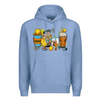 Colony Blue lacrosse coffee cups Premium Hoodie - Zillion Design Studio