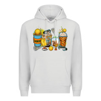 Dove Grey lacrosse coffee cups Premium Hoodie - Zillion Design Studio