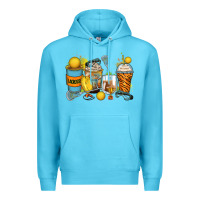 Ocean Blue lacrosse coffee cups Premium Hoodie - Zillion Design Studio