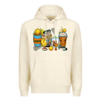 Sandshell lacrosse coffee cups Premium Hoodie - Zillion Design Studio