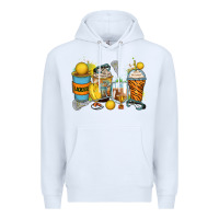 White lacrosse coffee cups Premium Hoodie - Zillion Design Studio