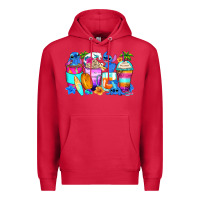 Cardinal stitch summer coffee cups Premium Hoodie - Zillion Design Studio