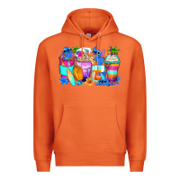Carrot stitch summer coffee cups Premium Hoodie - Zillion Design Studio