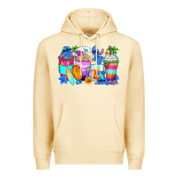 Pina Colada stitch summer coffee cups Premium Hoodie - Zillion Design Studio