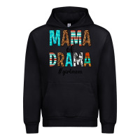 Black mama of drama girl mom Urban Hoodie - texasbilliewilder