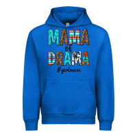 Cobalt mama of drama girl mom Urban Hoodie - texasbilliewilder