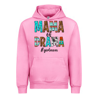 Fuchsia Pink mama of drama girl mom Urban Hoodie - texasbilliewilder