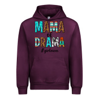 Mauve Wine mama of drama girl mom Urban Hoodie - texasbilliewilder